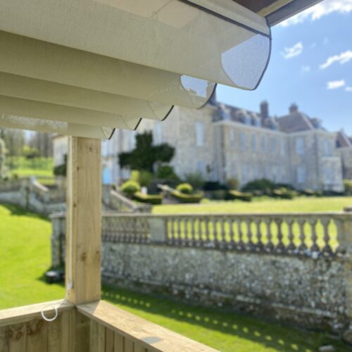 retractable pergola awning features details