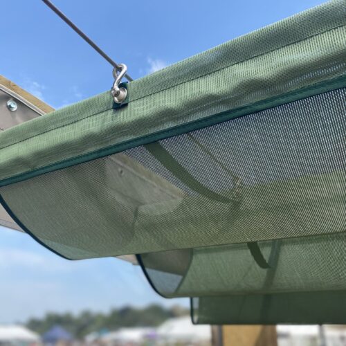 retractable pergola awning features details
