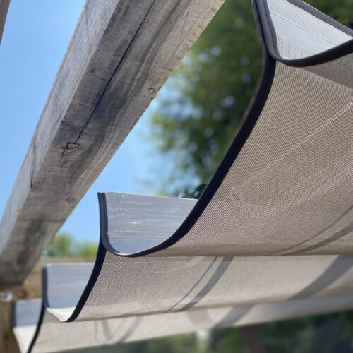 retractable pergola awning features details