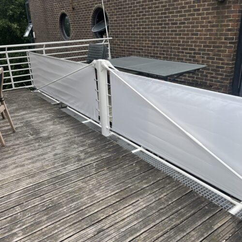 Thames Reach Balcony Dodgers Wind Breaks