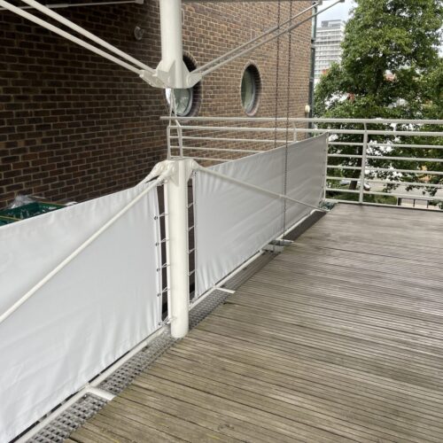 Thames Reach Balcony Dodgers Wind Breaks 1