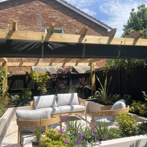 Retractable Pergola Awning in Southsea, Hampshire
